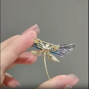Dragonfly Shape Brooch Hijab Pin 
