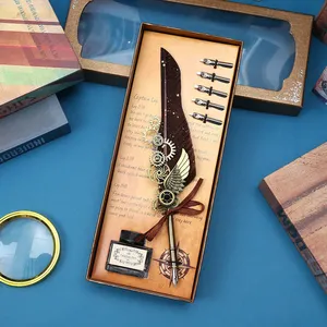 Harry Potter Inspired Quill Feather Pen Set