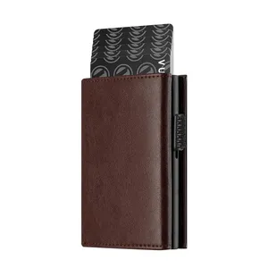 RFID Protected Smart Wallet With Side-Push Multi Card Holder 