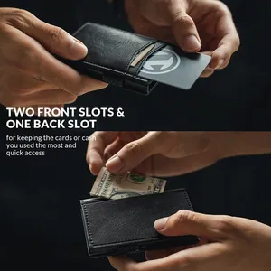  RFID pop-up metal card holder