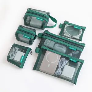 6-Pieces Mesh Digital Storage Bag