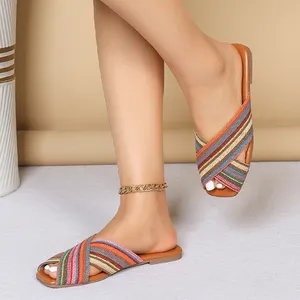 Colorful Stripes Sandals
