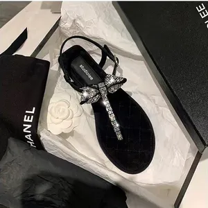Bowknot Thong Flat Sandals