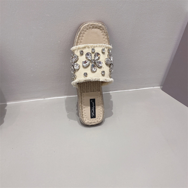 Straw-Woven Sandals for Women