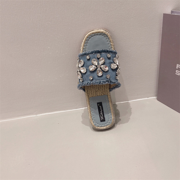 Straw-Woven Sandals for Women