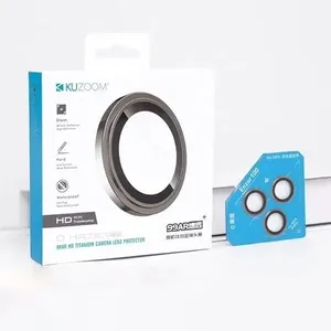 KUZ00M 99AR HD Titanium Camera Lens Protector for iPhone 12 Pro