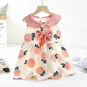 Cloud Cotton Bow Sleeveless Dress