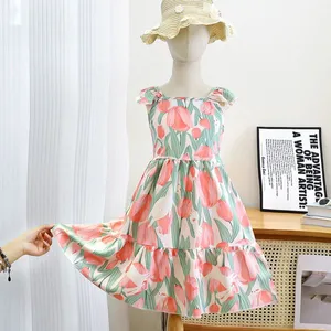 Elegant Floral Cotton Dress