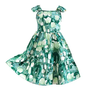 Elegant Floral Cotton Dress