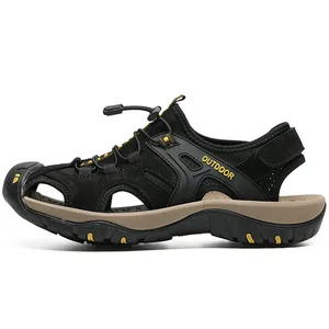 Men's Casual Genuine Leather Beach Sandals