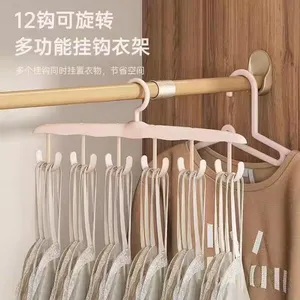 Multifunctional 3 Pcs Space Saving Clothes Hanger – Clothes, Hat and Tie Organizer