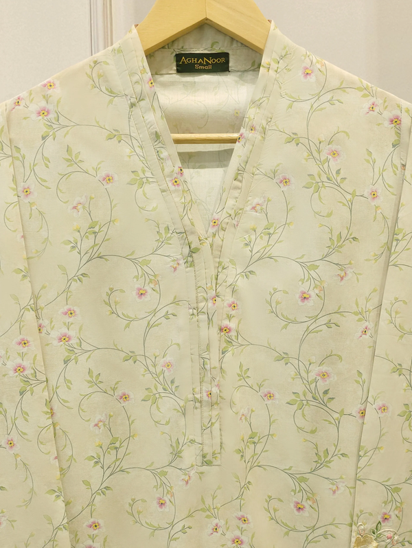 AGHANOOR -2 Piece - Embroidered Cambric Suit S114703