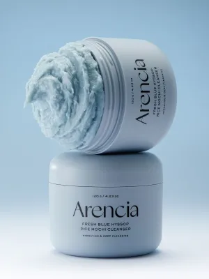 Arencia Fresh Blue Hyssop Rice Mochi Cleanser 120g