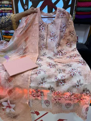 Lightweight Embroidered Swizz Lawn Set