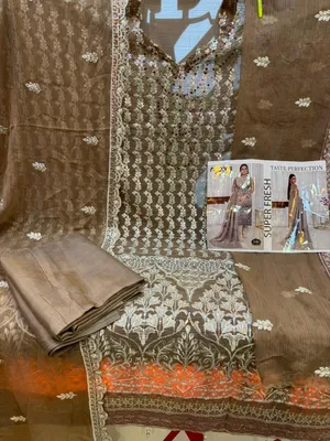 Chiffon Georgette Embroidered Party Dress