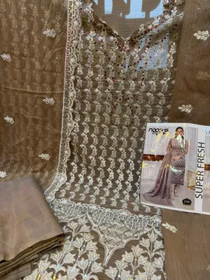 Chiffon Georgette Embroidered Party Dress