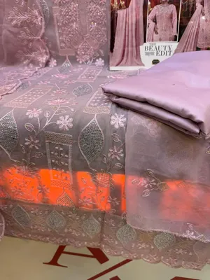 Chiffon Georgette Embroidered Party Dress