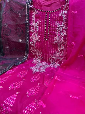 Premium Gold  Organza Party Dress