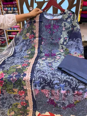 Premium Lawn Dress with Chiffon Printed Dupatta