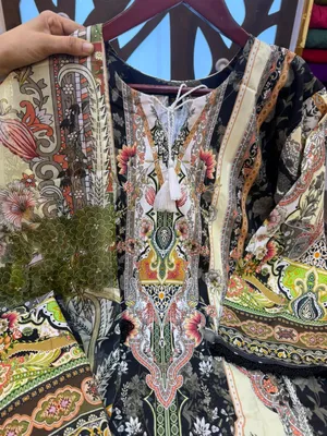 Premium Dubai Cherry Silk Mirror Work Stitched Dress