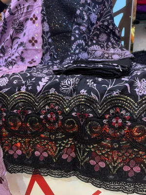 Pakistani Slub Cotton Printed Dress