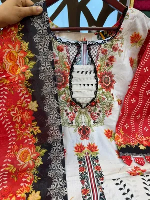 Pakistani Inspired Printed Swizz Lawn Dress