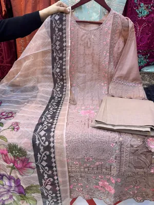 Premium Pakistani Style Panel Embroidered Lawn Dress