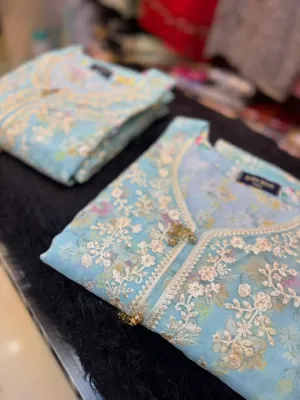 Premium Gold  Organza Party Dress