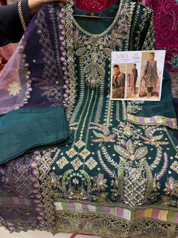 Eid Exclusive Bin Hameed Premium Organza Suit