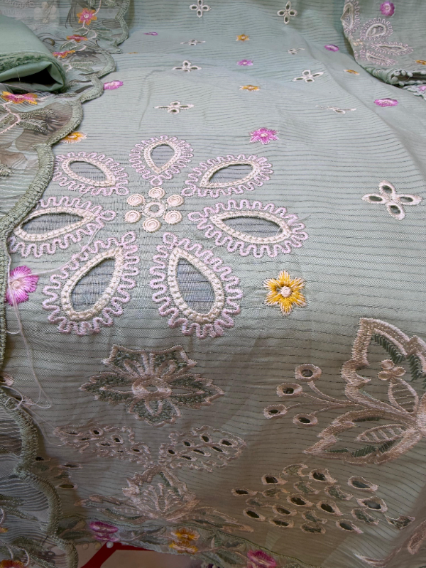 Swizz Cotton Ethnic Set with Printed Quata Dupatta