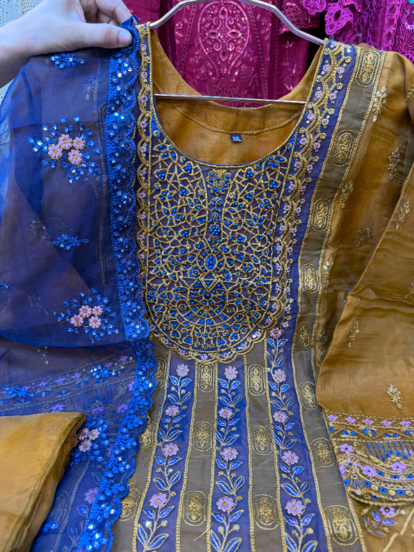 Premium Soft Quata Embroidered Party Suit