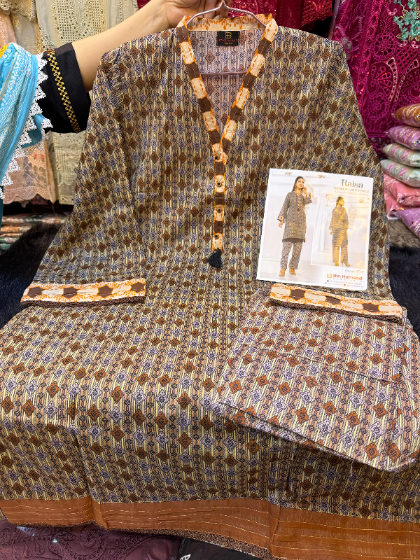 Original Pakistani Swizz Lawn Digital Print Suit