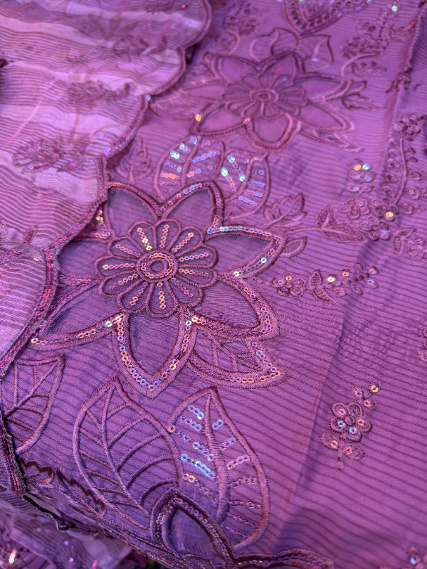 Pakistani Swizz Cotton Festive Suit with Quata Dupatta