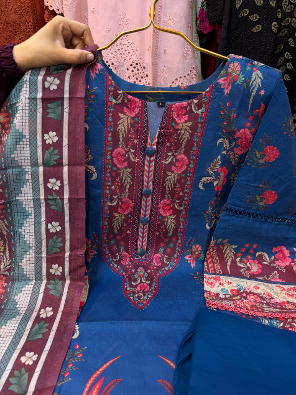 Everyday Swizz Lawn Dress in Designer Print