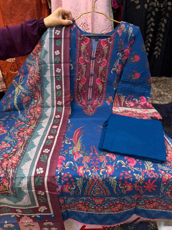 Everyday Swizz Lawn Dress in Designer Print