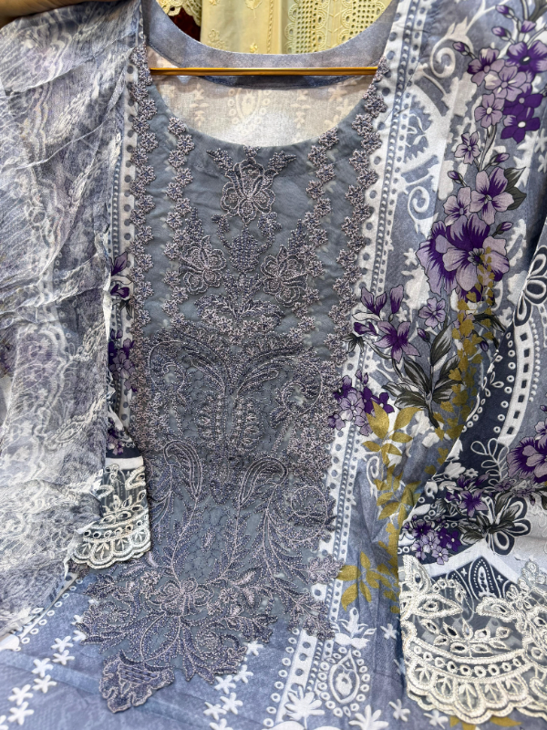 Soft Swizz Lawn Sequin Work Traditional Suit