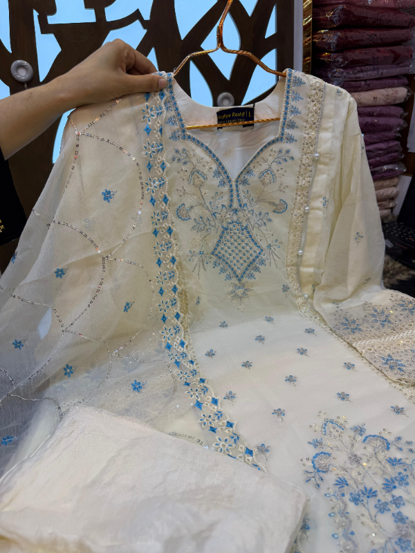 Original Pakistani Sadabahar Chiffon Round Dress