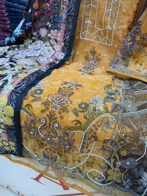 Elegant Quata Organza Ensemble with Printed Sateen Salwar