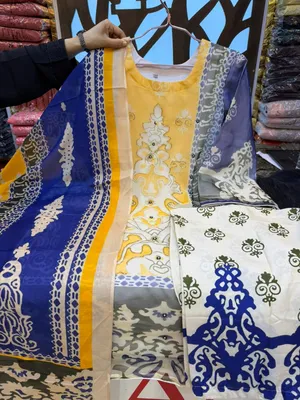 Premium Organza Outfit with Purl Setting Detail