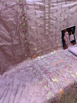 Pakistani Swizz Cotton Printed Suit with Embroidered Panel