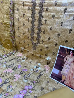 Elegant Swizz Cotton Suit with Boring and Embroidery Work