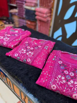 Pakistani Swizz Cotton Printed Suit with Cotton Dupatta