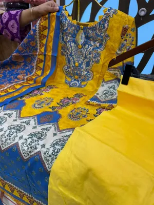 Trendy Swizz Cotton Printed Suit with Stylish Cotton Dupatta