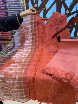 Luxury Step Cotton Festive Suit with Sequence Dupatta