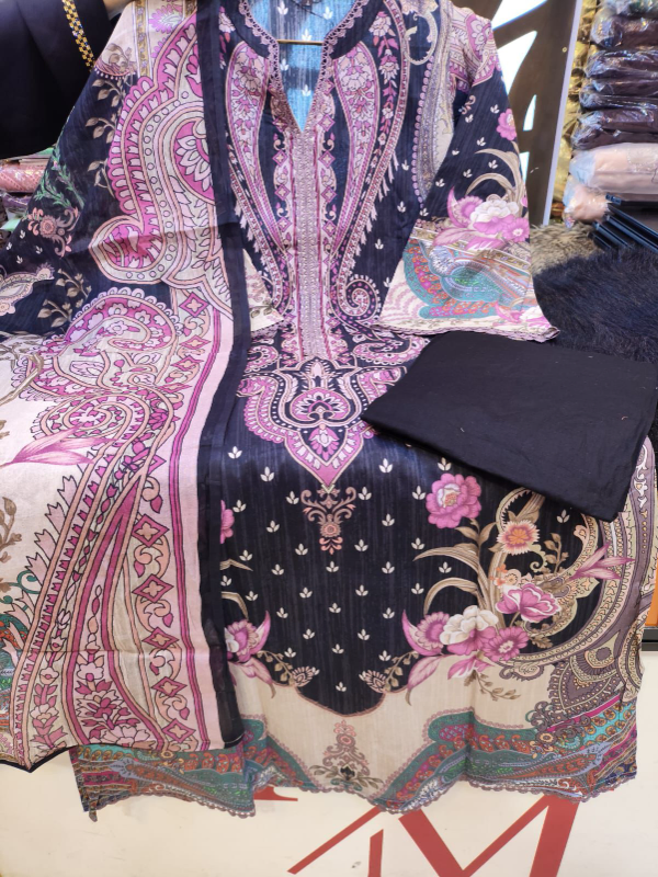 Designer Swizz Cotton Pakistani Inspired Suit Set