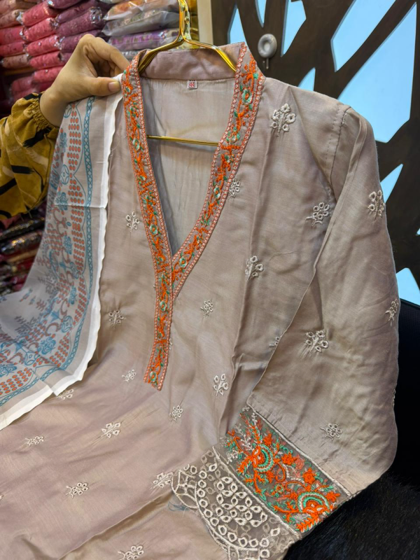 Designer Georgette Palazzo Set with Jerdousy Work