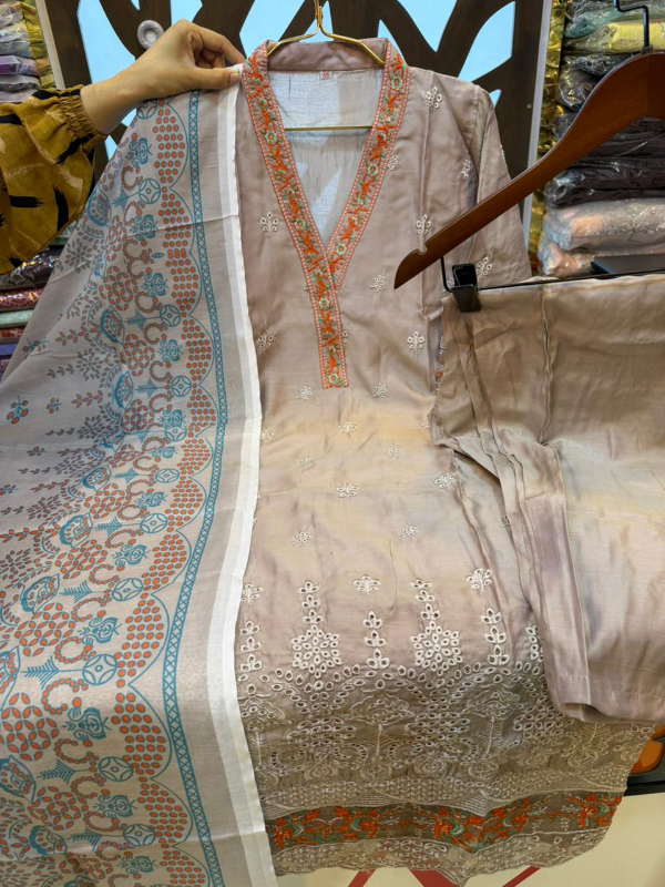 Designer Georgette Palazzo Set with Jerdousy Work