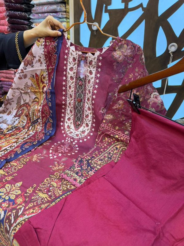 Stylish Swizz Cotton Printed Palazzo Suit