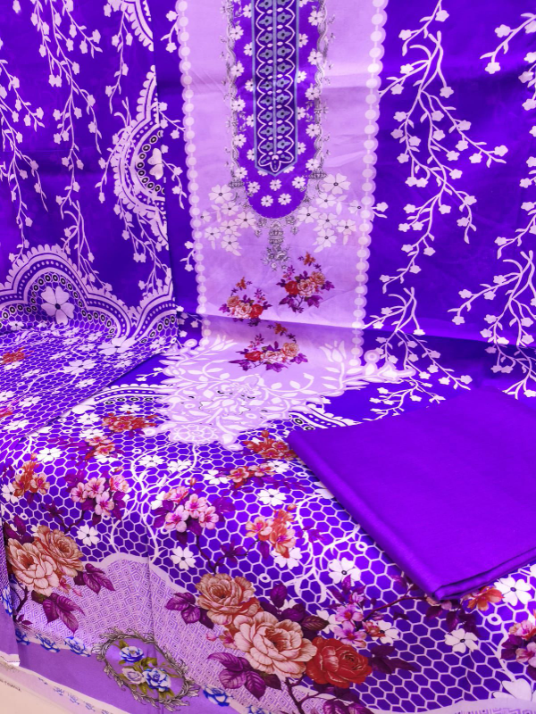 Printed Swizz Lawn Suit with Cotton Dupatta