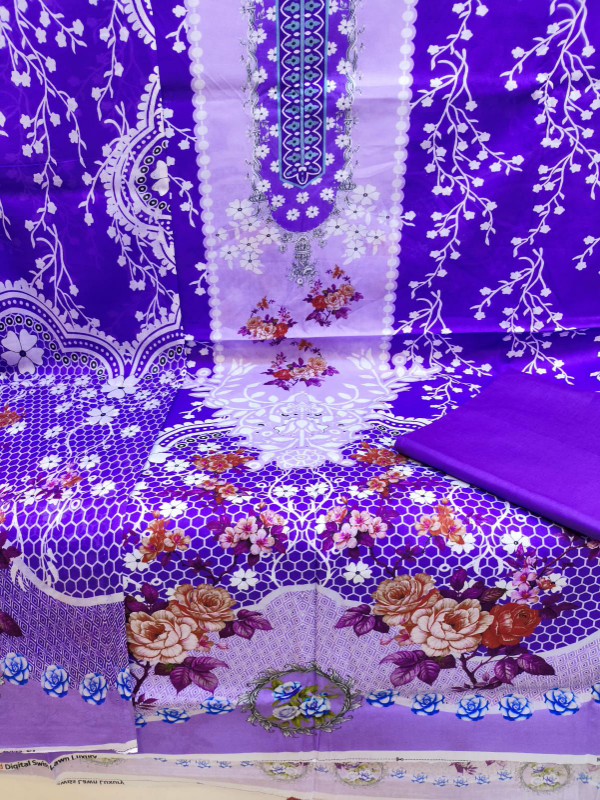Printed Swizz Lawn Suit with Cotton Dupatta